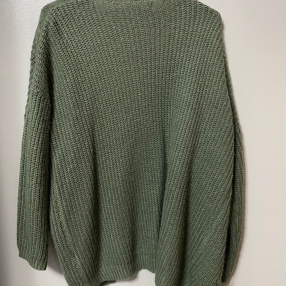 Green cardigan